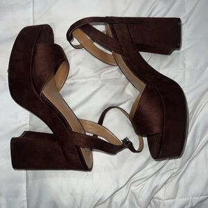 Dolce Vita Chocolate Brown Platform Heels